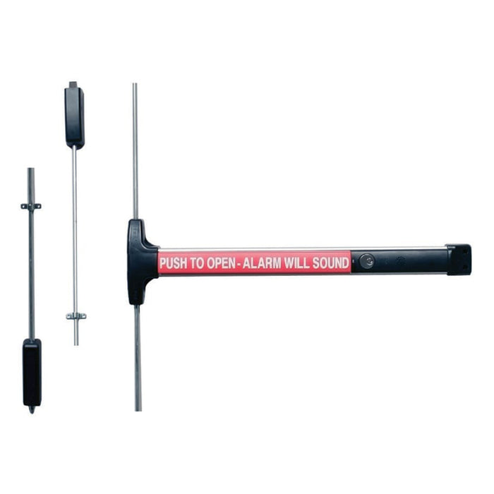 Detex V50 Surface Vertical Rod Exit Device with Exit Alarm with Battery (EB)