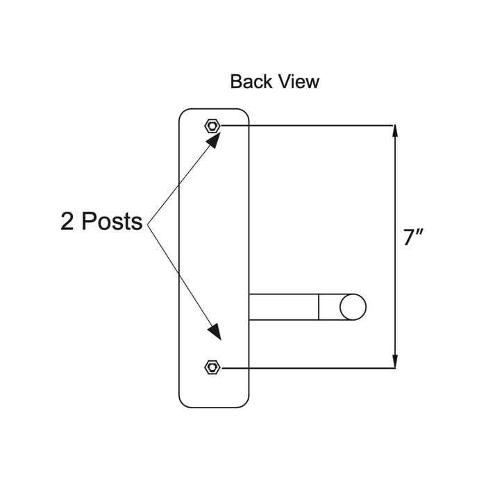 Detex 08BN Classroom Narrow Lever Trim for Value Series Exit Hardware (V40/V50)