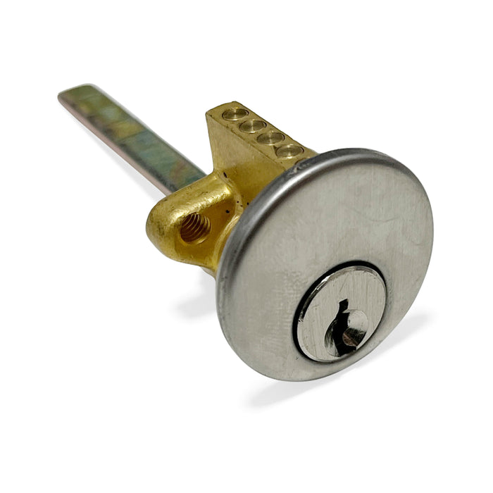 Lock Synergy 5 Pin RIM Cylinder with Collar, Back Plate, and 2 Keys